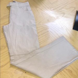 EXPRESS cream suede dress pants/trousers